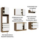 Ver imagem 5 de Cozinha Completa Lux Com Armário E Balcão 6 Portas 5 Gavetas