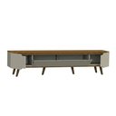 Ver imagem 4 de Rack Retrô Shop 2,18m para TV 70" Cedro/Off White – Moderno, Aconchegante e de Alta Qualidade