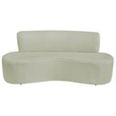 Ver imagem 3 de Kit Sofá Curvo Amsterdã 180cm e 2 Poltronas Luiza Max Bouclé Verde Oliva