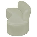 Ver imagem 4 de Kit Sofá Curvo Amsterdã 180cm e 2 Poltronas Luiza Max Bouclé Verde Oliva