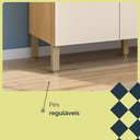 Ver imagem 5 de Balcão de Cozinha para Pia 120 Cm Mad Versalhes 3 Portas 2 Gavetas Freijó/soft - Kits Paraná