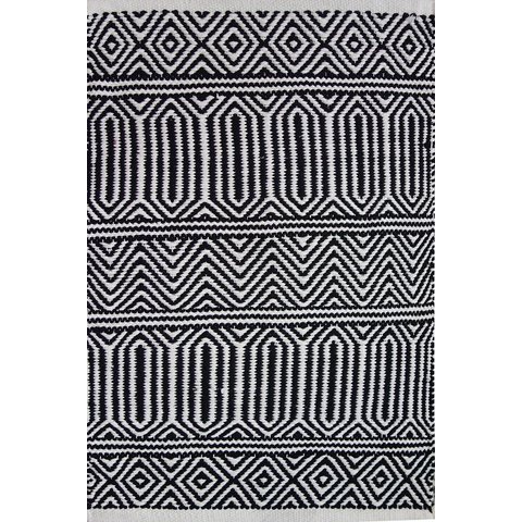 Tapete Kilim Anand 200x250 Preto Unico