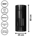 Ver imagem 4 de Luminária de Chão MDF TORRE DE PISA:Preto/60x25cm