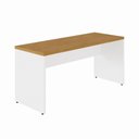 Ver imagem 6 de Mesa Escrivaninha 1,60 m X 0,60 m Pés Painel 100% MDF F5 Office Cor:Freijó com Branco