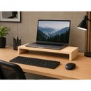 Ver imagem 1 de Suporte para Monitor MDF Mesa de Escritório 70cm x 20cm Macadâmia F5 Office