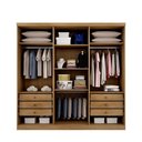 Ver imagem 2 de Guarda Roupa Casal Montebello 6 Portas e 6 Gavetas com Espelho Una Mobília