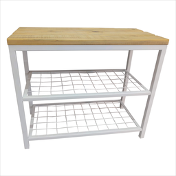 Guarda Tenis de Porta com Banco 60cm Branca - 4