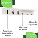 Ver imagem 3 de Porta Chaves De Parede Porta Chaveiro Organizador B.B.G.P