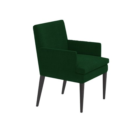 Cadeira de Jantar Germany Retro Suede Verde Dominic Decor