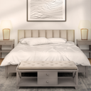 Ver imagem 7 de Kit 8 Módulos Cabeceira de Cama Box Casal Queen Estofada  1,60mx45cm