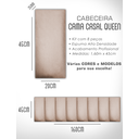 Ver imagem 4 de Kit 8 Módulos Cabeceira de Cama Box Casal Queen Estofada  1,60mx45cm