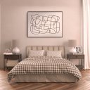 Ver imagem 6 de Kit 8 Módulos Cabeceira de Cama Box Casal Queen Estofada  1,60mx45cm