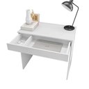Ver imagem 5 de Mesa Escrivaninha 80 Cm para Notebook com Gaveta Case Mdp Branco - Gran Belo