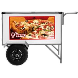 Carrinho de Pizza com Guarda Sol e Rodas Pneumáticas Cefaz - 5