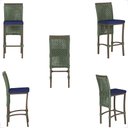 Ver imagem 5 de 6 Banqueta em Alumínio Roma Marrom Corda Náutica Tecido 10