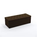 Ver imagem 3 de Kit Cabeceira Decorativa Para Cama Box Antares e Calçadeira Sagitarius 160 Cama Queen Couro Artifici