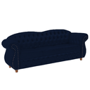 Ver imagem 1 de Sofá Chesterfield Merlo 3 lugares 1,80 - Veludo Azul Marinho / Decoração, recepção, Barbearia, sala