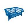 Conjunto 5 Cesto Expositor Medio Empilhável Azul Presto - 1