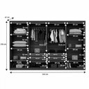 Ver imagem 4 de Guarda-roupa Casal Taurus 8 Portas 4 Gavetas Cinamomo - Pnr Móveis