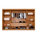 Ver imagem 3 de Guarda-roupa Casal Taurus 8 Portas 4 Gavetas Cinamomo - Pnr Móveis