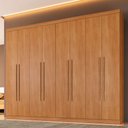 Ver imagem 1 de Guarda-roupa Casal Taurus 8 Portas 4 Gavetas Cinamomo - Pnr Móveis