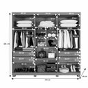 Ver imagem 4 de Guarda Roupa Porto 6 Portas Ripado 4 Gavetas 10 Prateleiras - Benetil