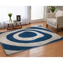 Ver imagem 3 de Tapete Sala Toque Macio 2,00x2,50 Linha Design Antid. Azul Organic Des 10