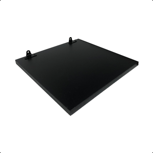 1 Prateleira Preta 30X30 Com Suporte Flutuante Mdf  Organizadora Decoração Cozinha Quarto Banheiro