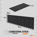 Ver imagem 3 de Cabeceira Modular Estofada Adesiva Autocolante Queen 1,60 - Preto