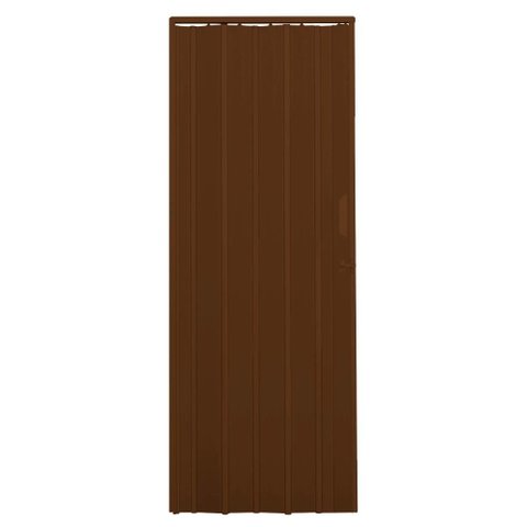 Porta Sanfonada de Pvc 135x210cm Zapinplast - Marrom
