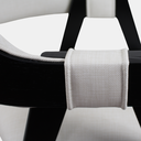 Ver imagem 7 de Cadeira de Madeira Viena Encosto Curvado Cor Preto Estofado Facto Garden Branco