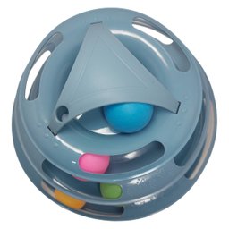 Brinquedo Para Gatos Torre De Bolinhas 4 Andares Interativo MPETSP Torre 4 andares Azul claro - 4