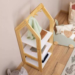 Estante Cabideiro Infantil Madeira Montessori Shops.4ever - 6
