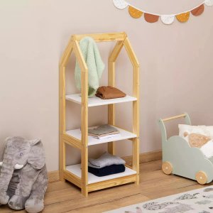 Estante Cabideiro Infantil Madeira Montessori Shops.4ever