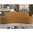 Ver imagem 2 de Sofá 4 Lugares para Sala de Estar Living 230cm Koane D06 Sintético Caramelo - Mpozenato