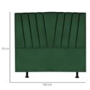 Ver imagem 3 de Cabeceira Estofada Cama Casal Queen Size 160 Cm Louise Suede:verde