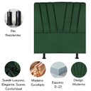 Ver imagem 4 de Cabeceira Estofada Cama Casal Queen Size 160 Cm Louise Suede:verde