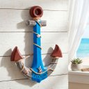 Ver imagem 3 de Âncora Náutica Grande Marítima Decoração Casa de Praia 60cm