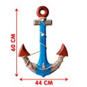 Ver imagem 4 de Âncora Náutica Grande Marítima Decoração Casa de Praia 60cm