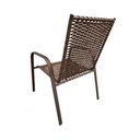 Ver imagem 3 de Kit 4 Cadeiras Roma em Alumínio Área Externa Marrom