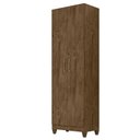 Ver mais imagens de Guarda Roupa Solteiro Sobral com Cômoda Vênus com Pés e Armário Multiuso New Íris Castanho Wood – Mo
