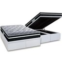 Ver imagem 1 de Cama Box Baú Queen: Colchão Espuma D33 Probel /EP ProDormir Advanced Tech1500 Plus + Base CRC
