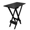 Ver imagem 5 de Conjunto de Mesa Dobrável 120x70 em Madeira Maciça com Mesa Aparador - Preto - Preto