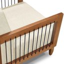 Ver imagem 2 de Poltrona Decorativa Daia Linho Pérola com Pés Palito Confortável Loja Sheep