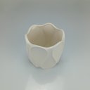 Ver imagem 3 de Cachepô Vaso Decorativo Planta Home&Co Cerâmica 13x13x13cm Marfim