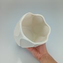 Ver mais imagens de Cachepô Vaso Decorativo Planta Home&Co Cerâmica 13x13x13cm Marfim