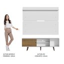 Ver imagem 6 de Rack Madesa Dubai e Painel para Tv até 65 Polegadas com Pés - Branco/rustic 9b9b