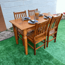 Ver imagem 5 de Mesa Madeira de Demolição 140cm x 70cm com 4 Cadeiras Ana Hickmann Sudeste Rústico