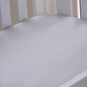Ver imagem 1 de Lençol de Berço com Elástico Malha 100% Algodão 125g/m² 70x130x15cm Cinza