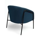 Ver imagem 5 de Poltrona Sala Industrial Alta Preto Stella Bouclê Azul Marinho D03 - D’Rossi
